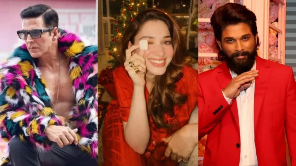 Christmas 2025 Akshay Kumar Allu Arjun and Tamannaah Bhatia Spread Joy for Fans