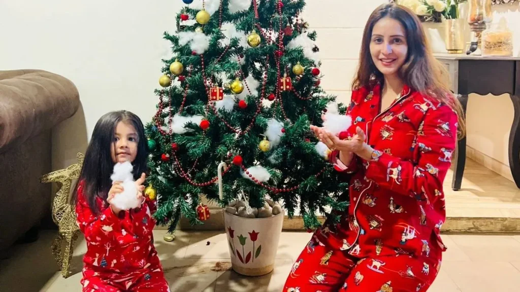 Chahatt Khanna Celebrates Christmas With Daughters Full of Joy Love and Laughter