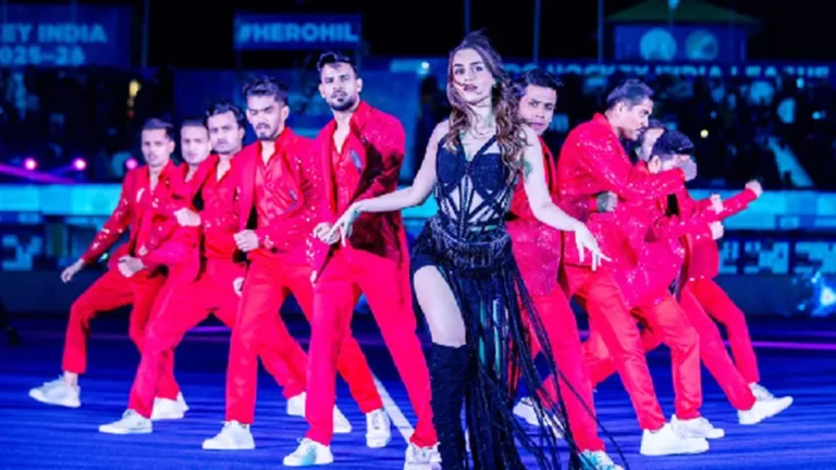 Former beauty queen Manushi Chhillar ignites the stage at hockey season opener
