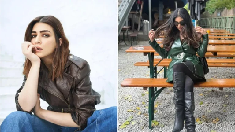 Kriti Sanon Mouni Roy and More Five Actresses Prove Leather Jackets Rule Winter